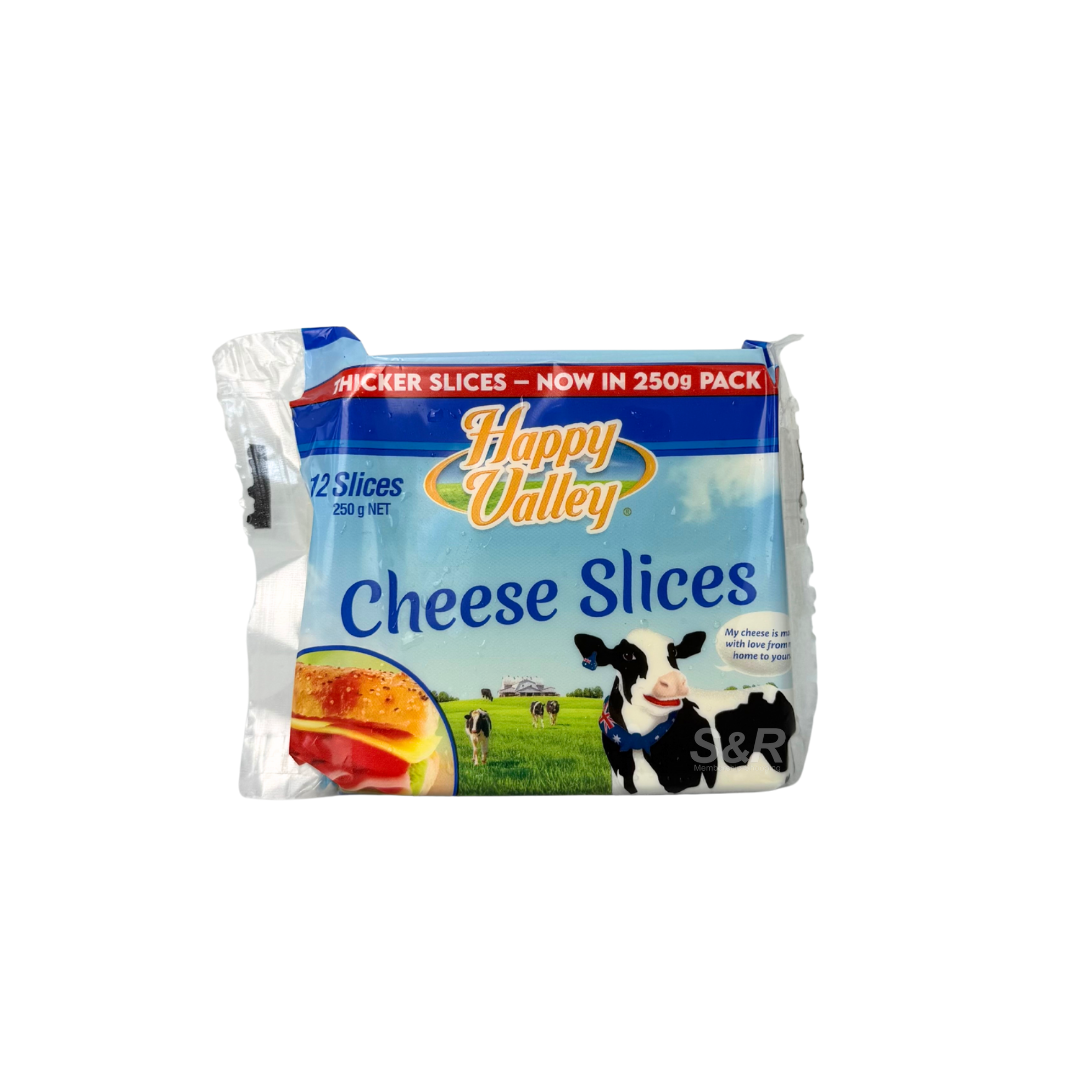 Happy Valley Cheese Slices 12s 250g
